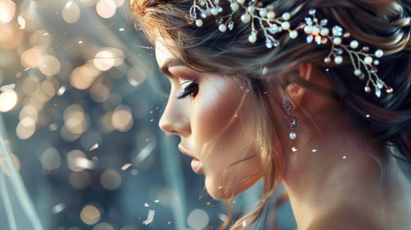 Sublimez votre coiffure avec un bijou de tête mariage